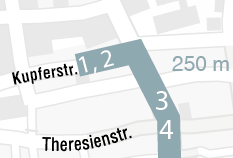 Karte zur nächsten Station